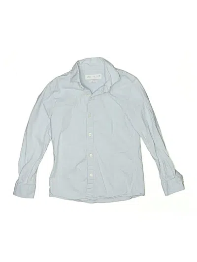 Pre-owned Zara Kids' Long Sleeve Button Down Shirt In Blue