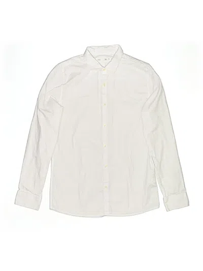 Pre-owned Zara Kids' Long Sleeve Button Down Shirt In Green