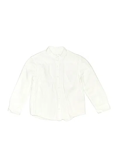 Pre-owned Zara Kids' Long Sleeve Button Down Shirt In Ivory
