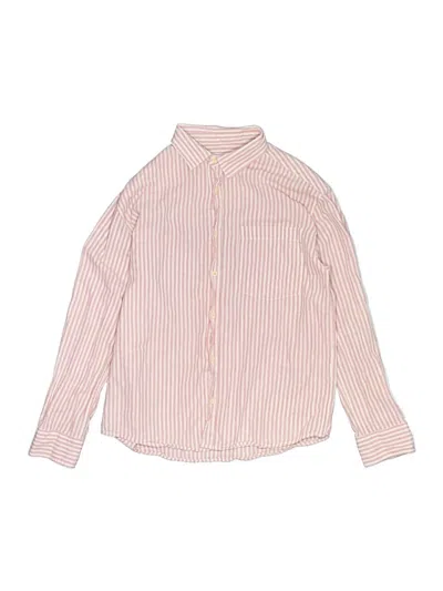 Pre-owned Zara Kids' Long Sleeve Button Down Shirt In Pink