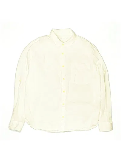 Pre-owned Zara Kids' Long Sleeve Button Down Shirt In White
