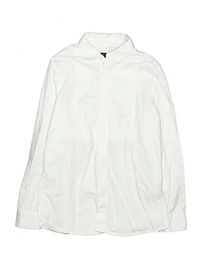 Pre-owned Zara Kids' Long Sleeve Button Down Shirt In White