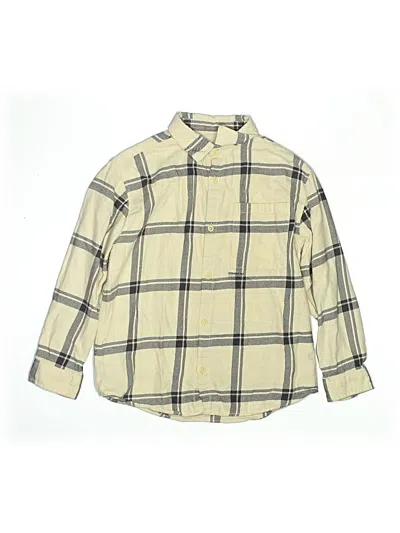 Pre-owned Zara Kids' Long Sleeve Button Down Shirt In Yellow