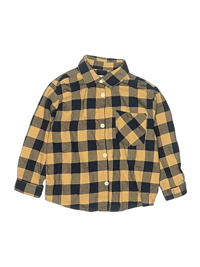 Pre-owned Zara Kids' Long Sleeve Button Down Shirt In Yellow