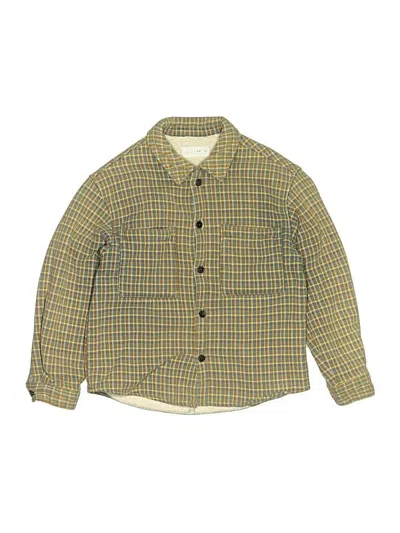 Pre-owned Zara Kids' Long Sleeve Button Down Shirt In Yellow