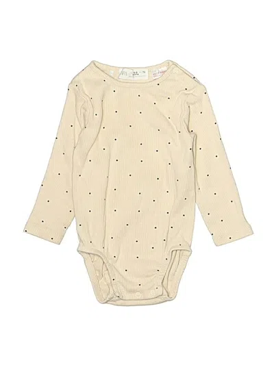 Pre-owned Zara Babies' Long Sleeve Onesie In Gold