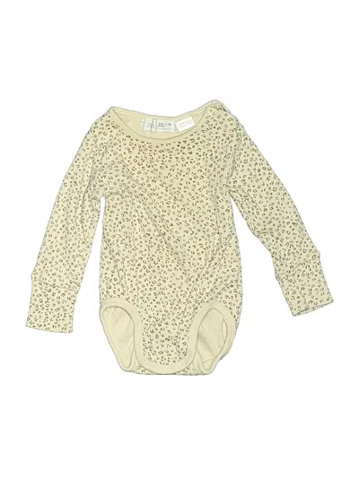 Pre-owned Zara Babies' Long Sleeve Onesie In Gold