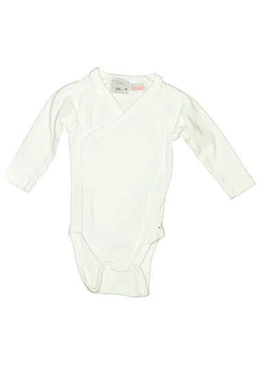 Pre-owned Zara Babies' Long Sleeve Onesie In Ivory