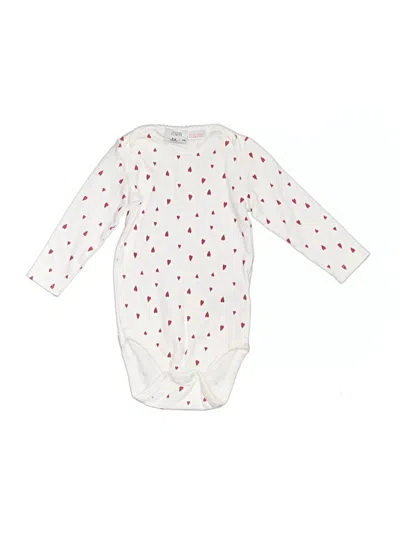 Pre-owned Zara Babies' Long Sleeve Onesie In Ivory