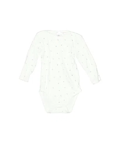 Pre-owned Zara Kids' Long Sleeve Onesie In White