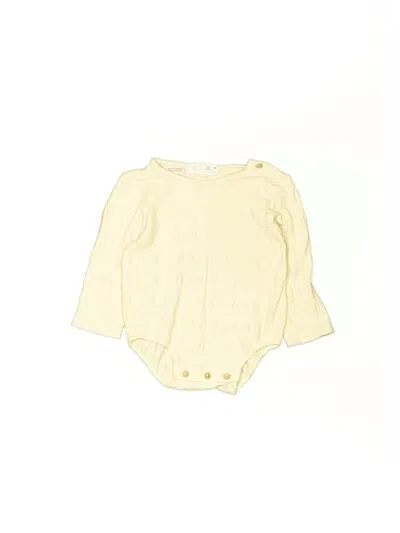 Pre-owned Zara Babies' Long Sleeve Onesie In Yellow