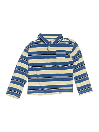 Pre-owned Zara Kids' Long Sleeve Polo Shirt In Blue