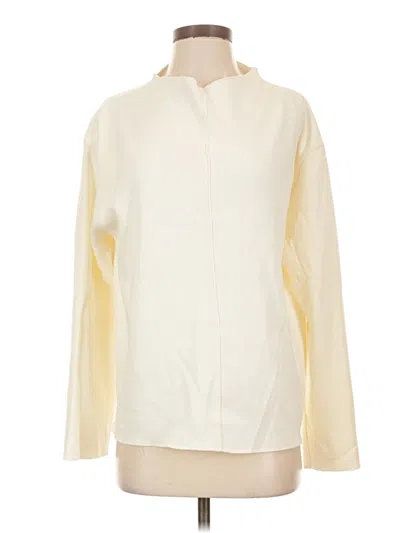 Pre-owned Zara Long Sleeve Polo Shirt In Ivory