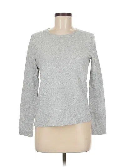 Pre-owned Zara Long Sleeve T-shirt In Gray