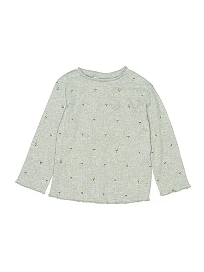 Pre-owned Zara Babies' Long Sleeve T-shirt In Green