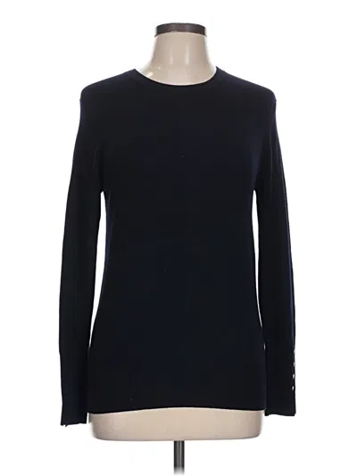 Pre-owned Zara Long Sleeve Top Black Crew Neck Tops