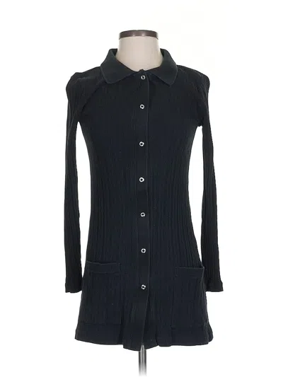 Pre-owned Zara Long Sleeve Top Black Turtleneck Tops