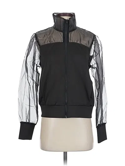 Pre-owned Zara Long Sleeve Top Black Turtleneck Tops