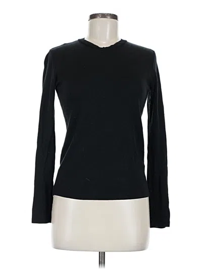 Pre-owned Zara Long Sleeve Top Black Turtleneck Tops
