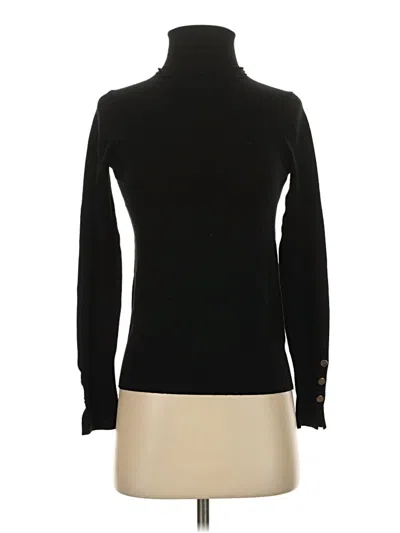 Pre-owned Zara Long Sleeve Top Black Turtleneck Tops