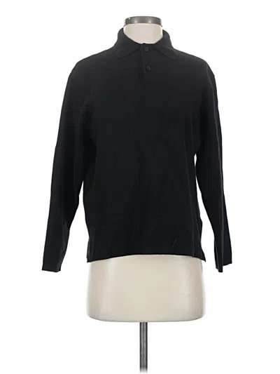 Pre-owned Zara Long Sleeve Top Black Turtleneck Tops