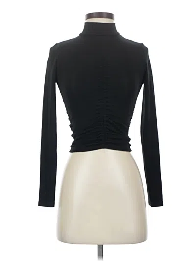 Pre-owned Zara Long Sleeve Top Black Turtleneck Tops