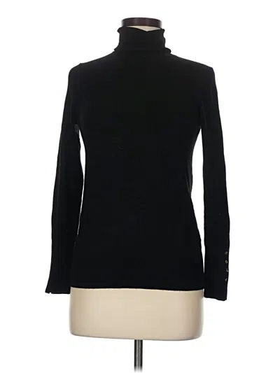 Pre-owned Zara Long Sleeve Top Black Turtleneck Tops