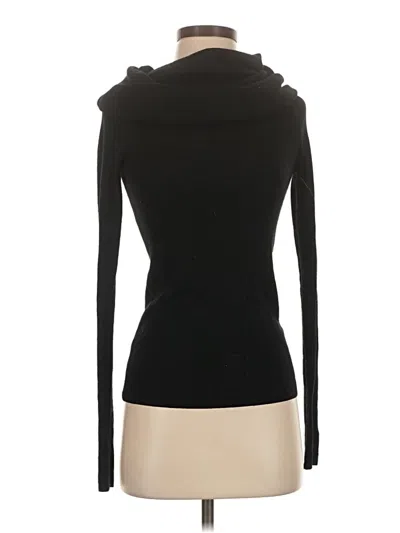 Pre-owned Zara Long Sleeve Top Black Turtleneck Tops