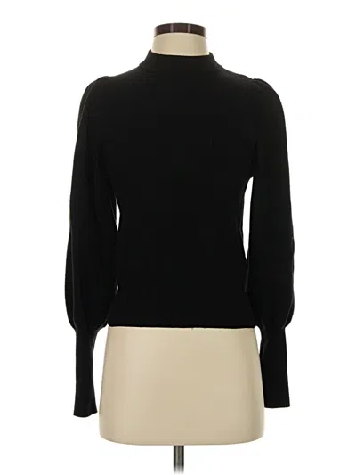 Pre-owned Zara Long Sleeve Top Black Turtleneck Tops