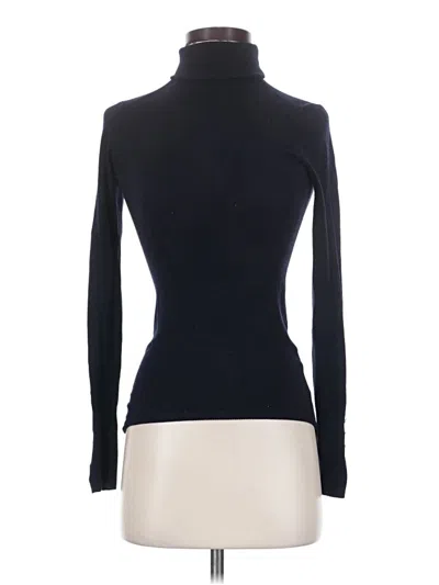 Pre-owned Zara Long Sleeve Top Black Turtleneck Tops