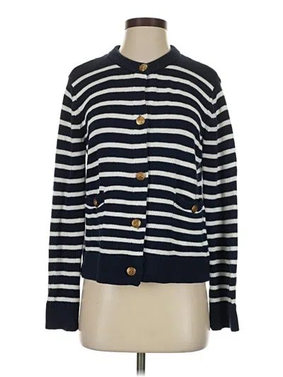 Pre-owned Zara Long Sleeve Top Blue Mock Neckline Tops