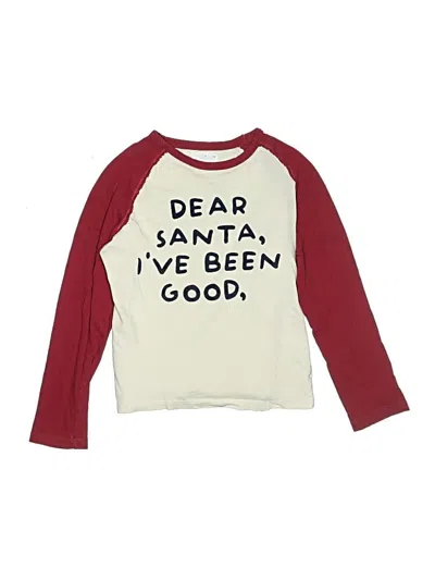 Pre-owned Zara Kids' Long Sleeve Top Burgundy Tops