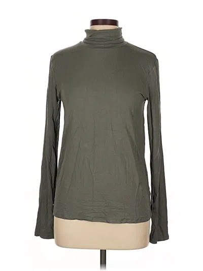 Pre-owned Zara Long Sleeve Top Gray Turtleneck Tops