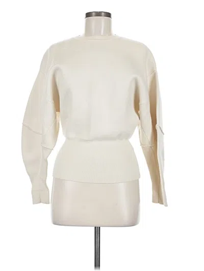 Pre-owned Zara Long Sleeve Top Ivory Turtleneck Tops In White