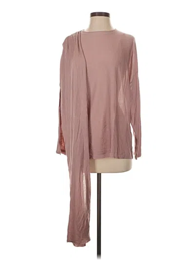Pre-owned Zara Long Sleeve Top Pink Cowl Neck Tops