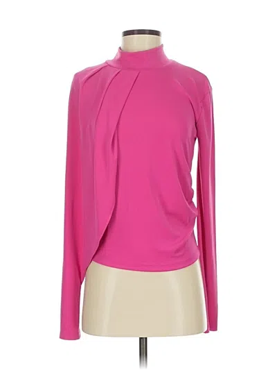 Zara Long Sleeve Top Pink Turtleneck Tops
