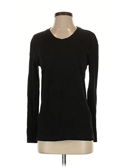 Pre-owned Zara Long Sleeve T-shirt In Black