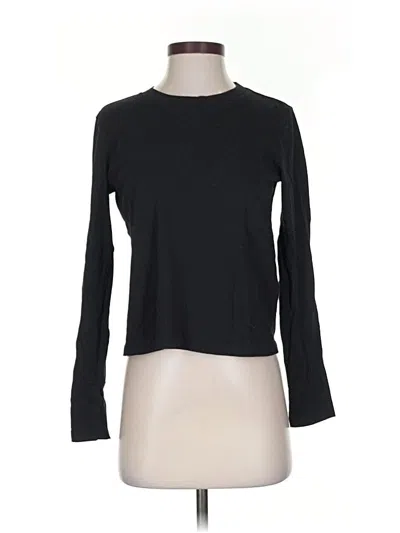 Pre-owned Zara Long Sleeve T-shirt In Black