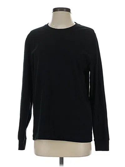 Pre-owned Zara Long Sleeve T-shirt In Black
