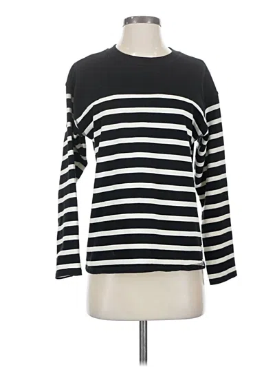 Pre-owned Zara Long Sleeve T-shirt In Black