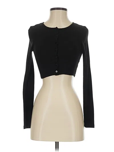 Pre-owned Zara Long Sleeve T-shirt In Black