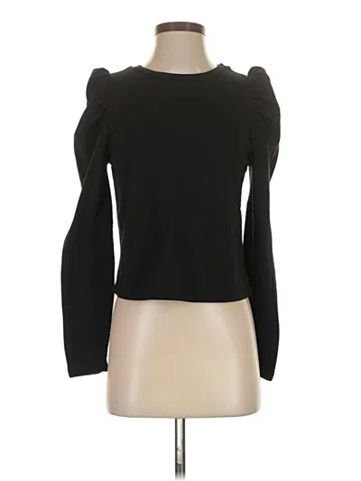 Pre-owned Zara Long Sleeve T-shirt In Black