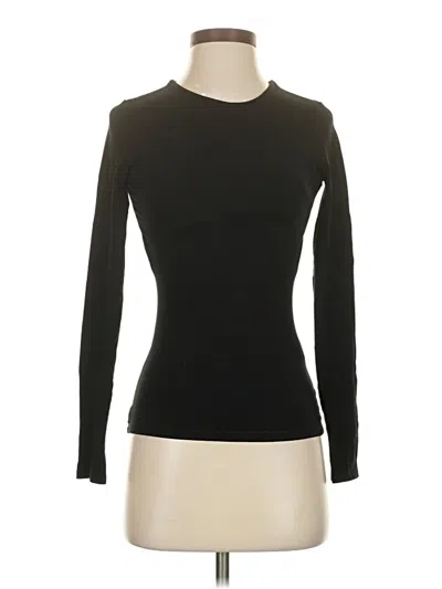 Pre-owned Zara Long Sleeve T-shirt In Black