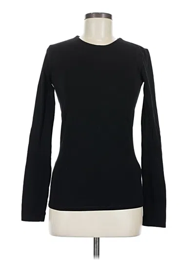 Pre-owned Zara Long Sleeve T-shirt In Black