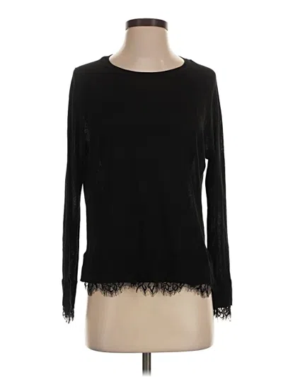 Pre-owned Zara Long Sleeve T-shirt In Black