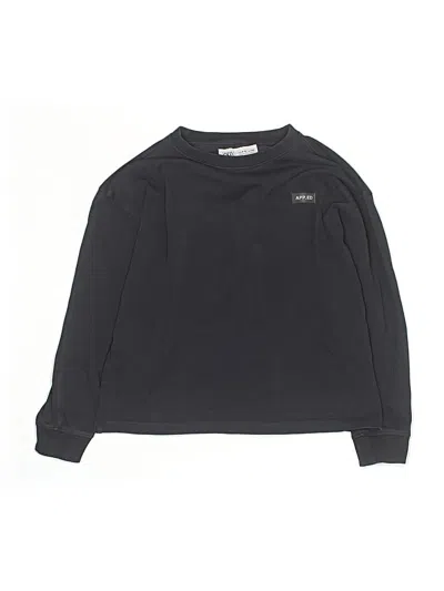 Pre-owned Zara Kids' Long Sleeve T-shirt In Black