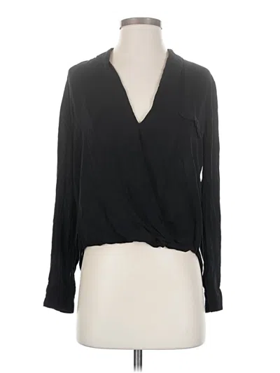 Pre-owned Zara Long Sleeve T-shirt In Black