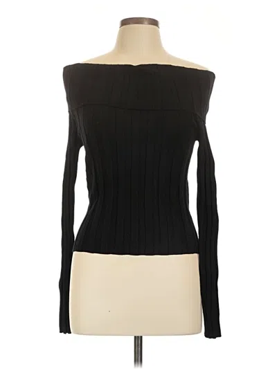 Zara Long Sleeve T-shirt In Black