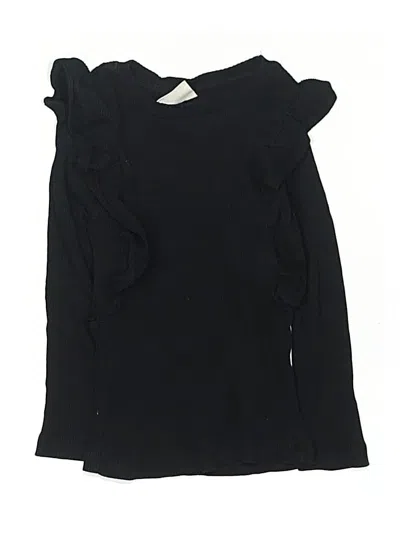 Pre-owned Zara Kids' Long Sleeve T-shirt In Black