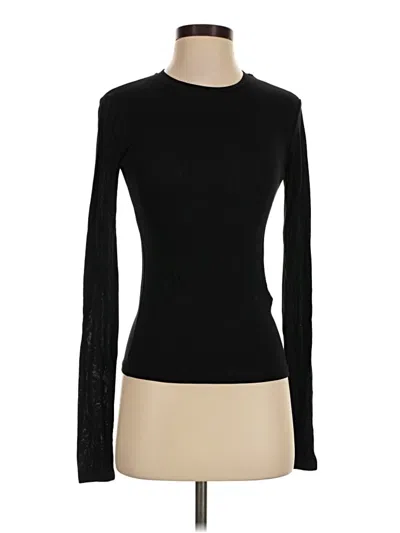 Zara Long Sleeve T-shirt In Black